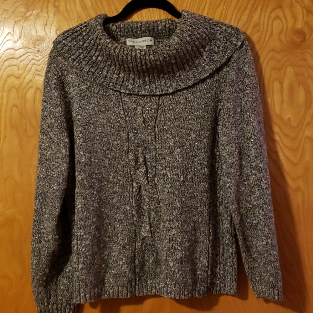 Sparkling Cowl Neck Sweater